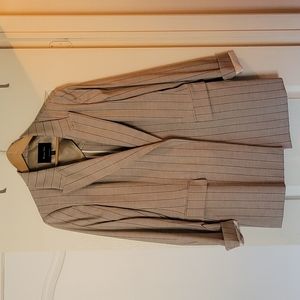 Massimo Dutti tan and cream blazer size EU 44 US 12